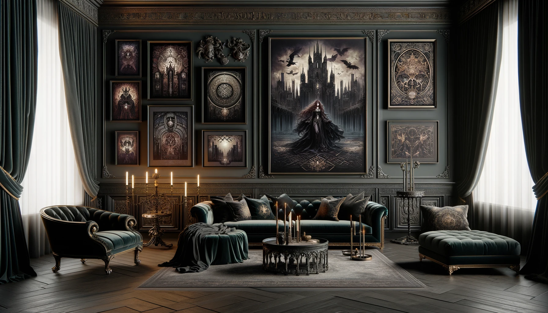 gothic wall art collection