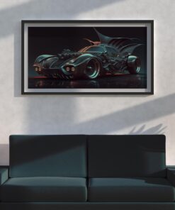 Futuristic Vehicle Wall Art Dark Knight's Futuristic Ride