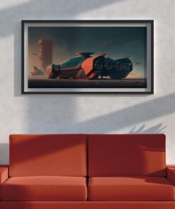 Futuristic Vehicle Wall Art Nebula Traveler