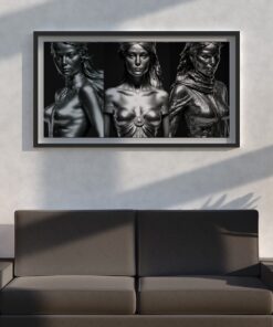 Silver Wall Art The Amazon Sisters