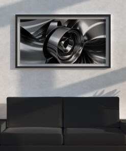 Silver Wall Art Ethereal Whirlwind