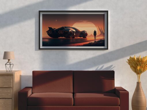 Futuristic Vehicle Wall Art Space Voyager