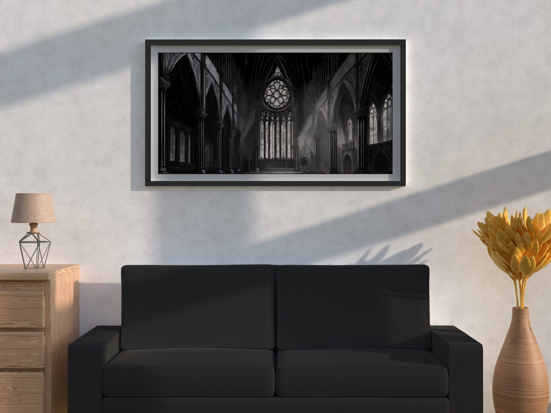 Gothic wall art Cathedral Shadows