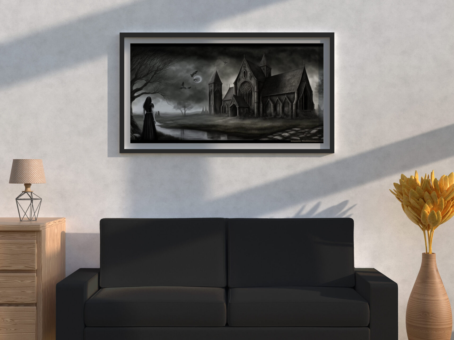 Gothic wall art Dracula's Castle
