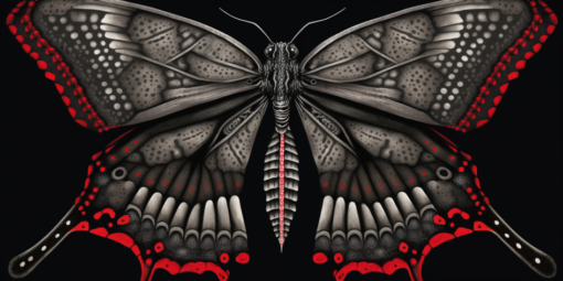 Gothic Wall Art – butterfly