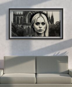 Gothic Wall Art Girl