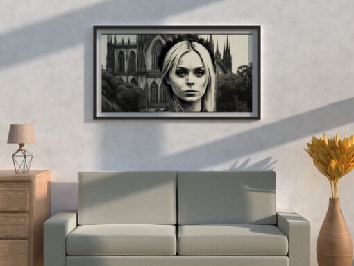 Gothic Wall Art Girl