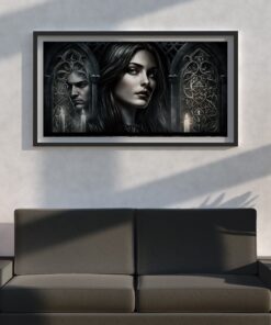 Gothic Wall Art Bella's Ethereal Tapestry