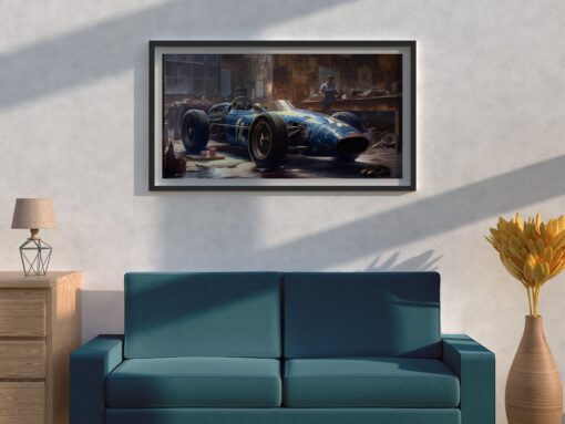 F1 wall art Cobalt Cruiser
