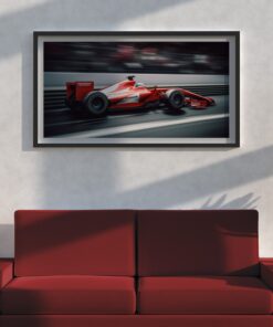 F1 wall art Crimson Cruiser