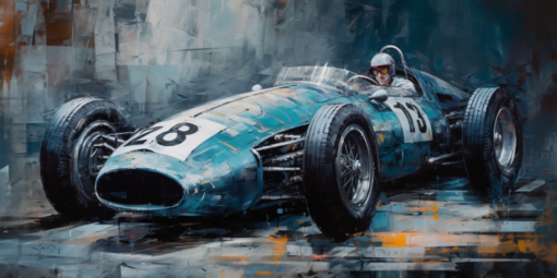 F1 wall art – Azure Ace