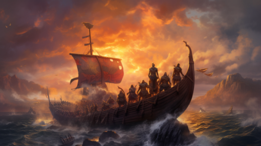 Vikings wall art - Viking Raid