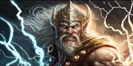 Vikings wall art - Thor, the God of Thunder