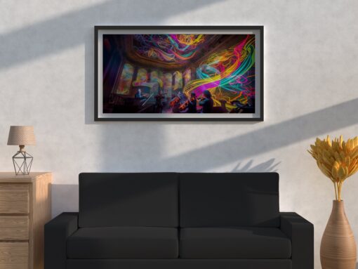 Trippy Wall art Hyperspace Fusion