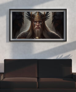 Vikings wall art Nordic God