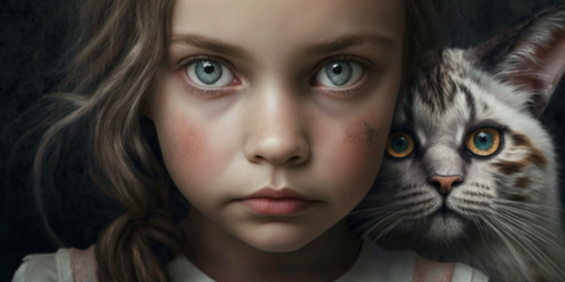 Alice in Wonderland – Alice and Cat