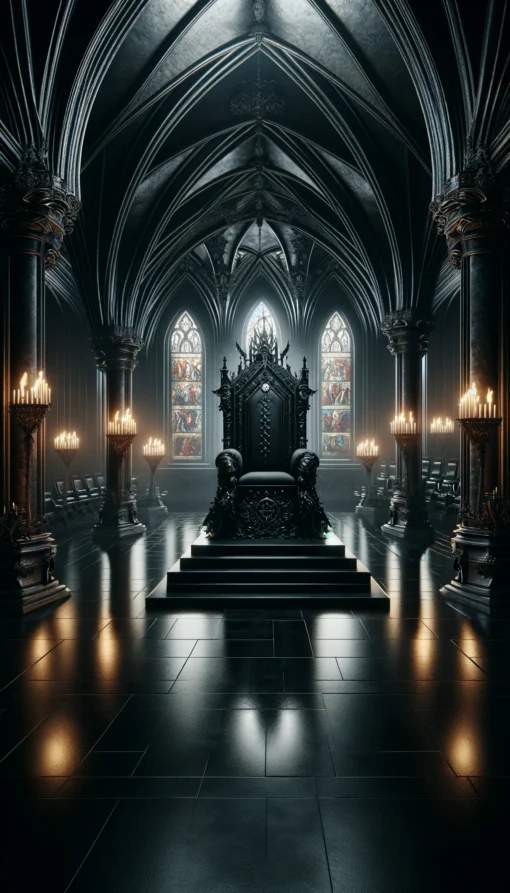 Gothic Wall Art Throne of the Forsaken Monarch
