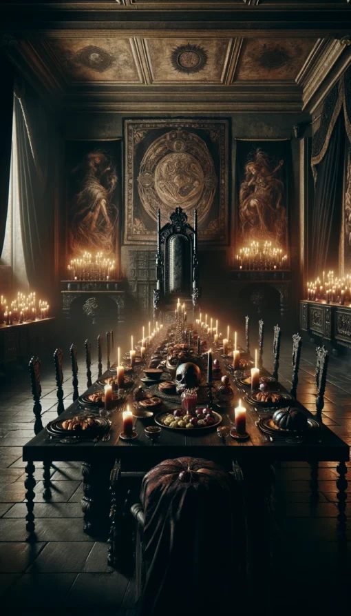 Gothic Wall Art The Banquet Hall of Shadows