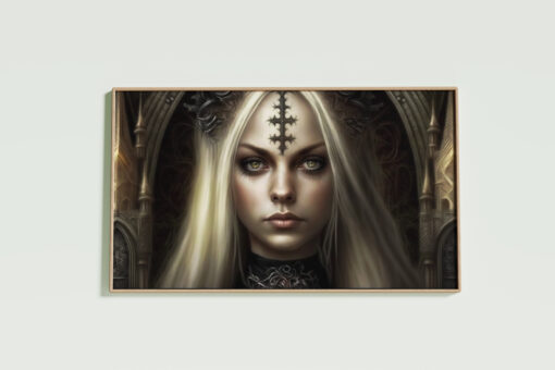 Gothic Wall Art Mystic Priestess
