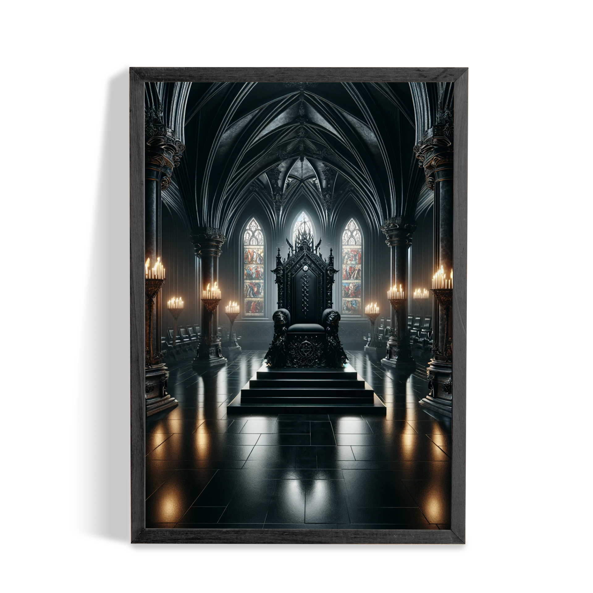 Gothic Wall Art Throne of the Forsaken Monarch