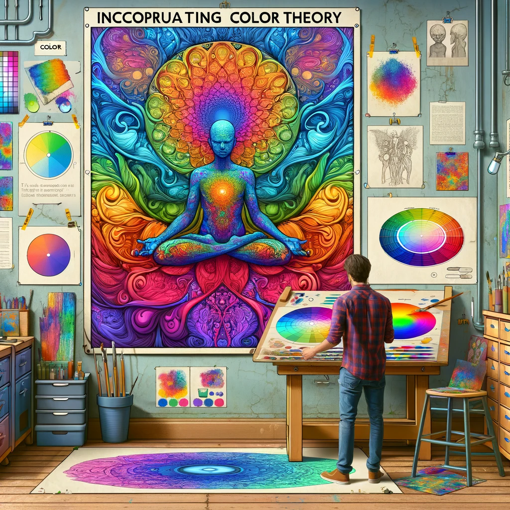 theory of the trippy wall art