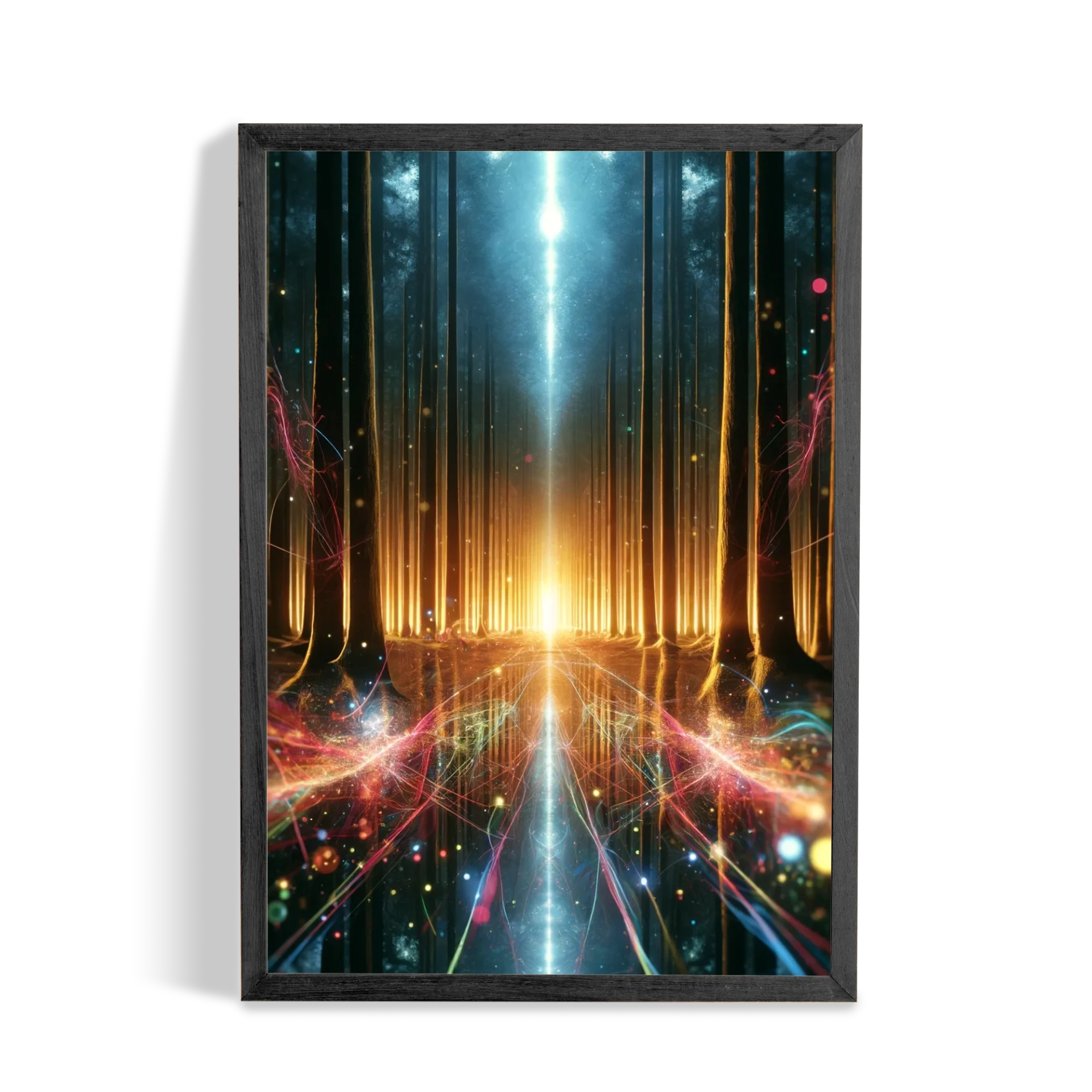 Trippy Wall Art Quantum Forest