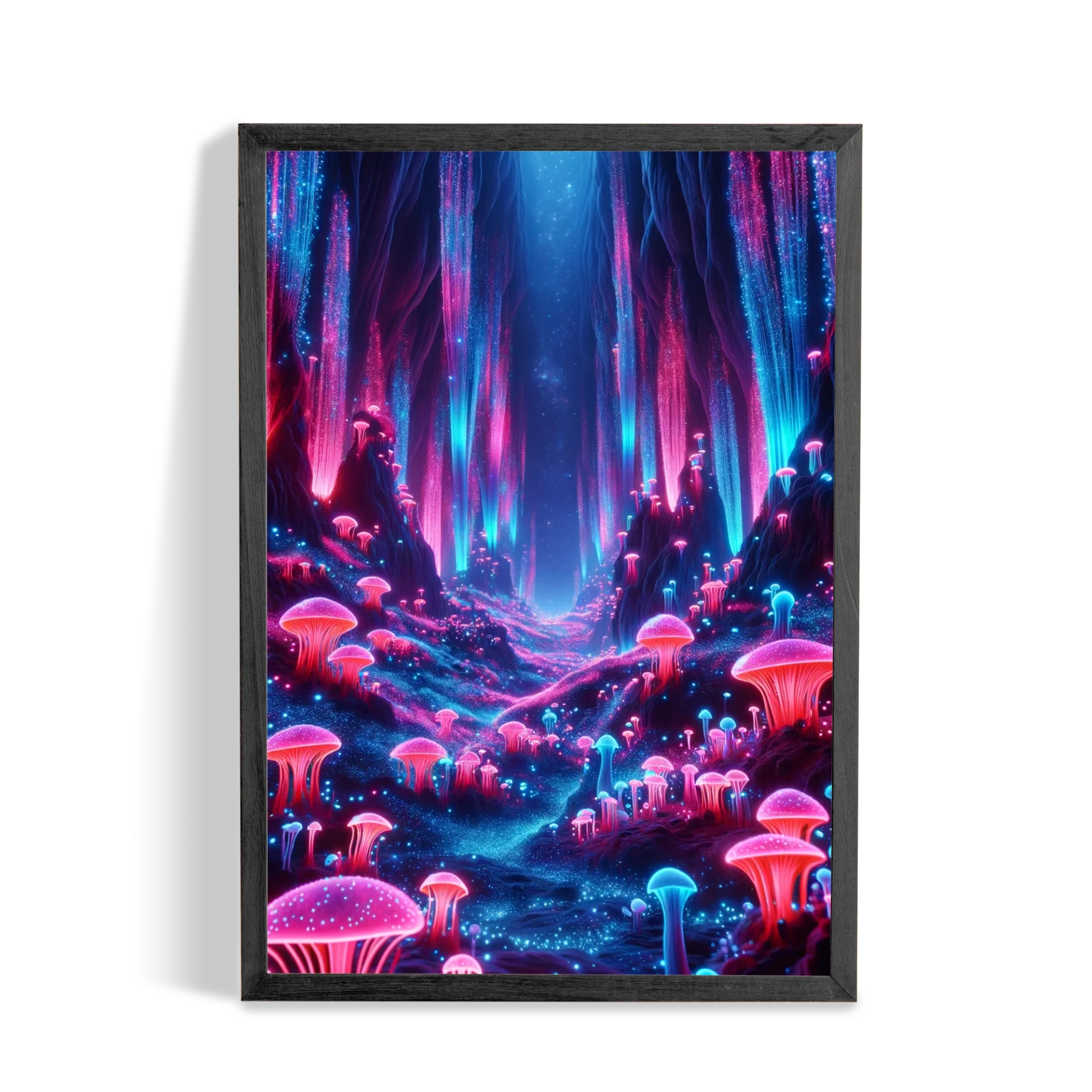 Subterranean Neon Fungi Forest