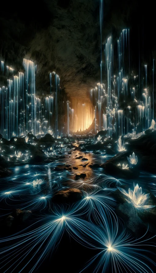 The Luminous Caves Framed Art