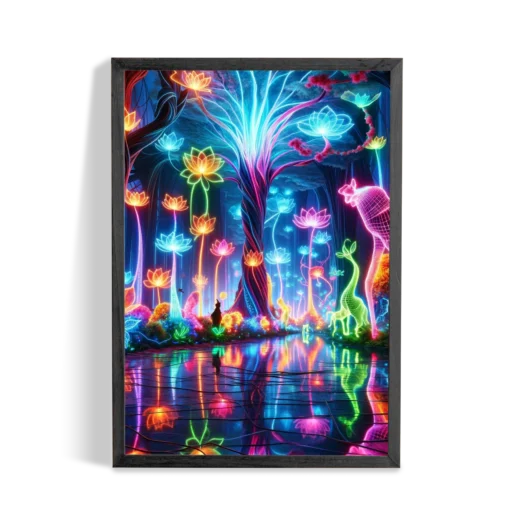 The Neon Jungle wall Hanging